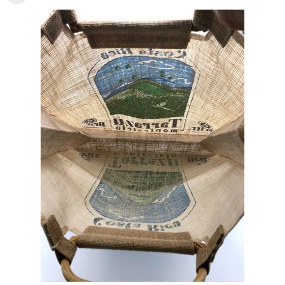 Cafe Britt of Costa Rica Burlap Tote Bag NWOT - Picture 4 of 6